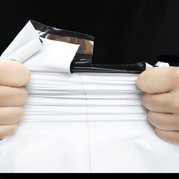 画像6: 宅配ビニール袋 A3サイズ 白 340ｘ450+50mm #40【100枚】 (6)