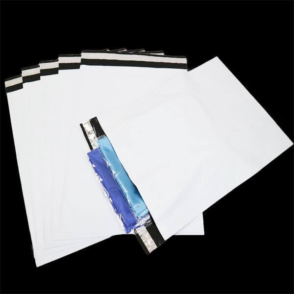 画像4: 宅配ビニール袋 A3サイズ 白 340ｘ450+50mm #40【100枚】 (4)