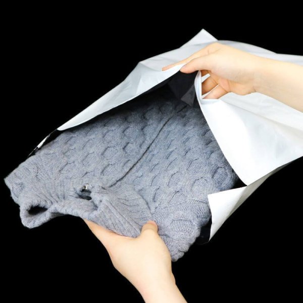 画像4: 宅配ビニール袋 A2サイズ 白(ホワイト) 450ｘ600+50mm #60【50枚】 (4)