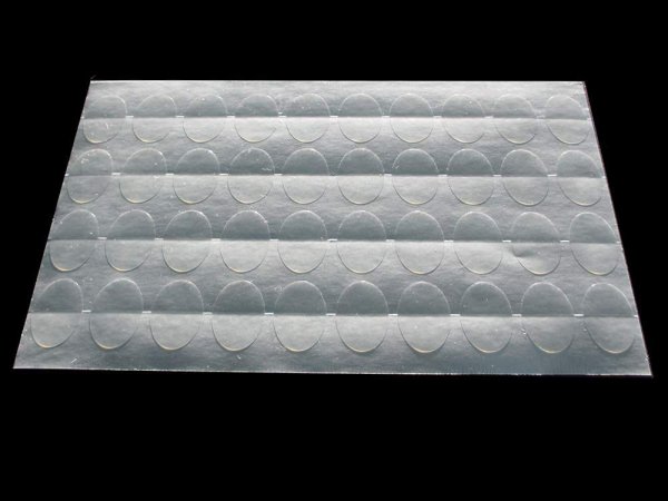 画像2: 透明封印シール 楕円 23x16mm【200枚】 (2)