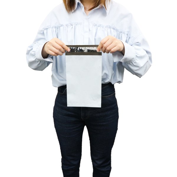 画像4: 宅配ビニール袋 15-23サイズ 白(ホワイト) 150ｘ230+40mm #60【100枚】 (4)