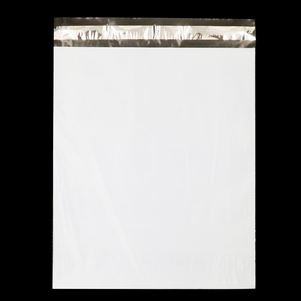 画像2: 宅配ビニール袋 30-36サイズ 白(ホワイト) 300ｘ360+40mm #60【100枚】 (2)