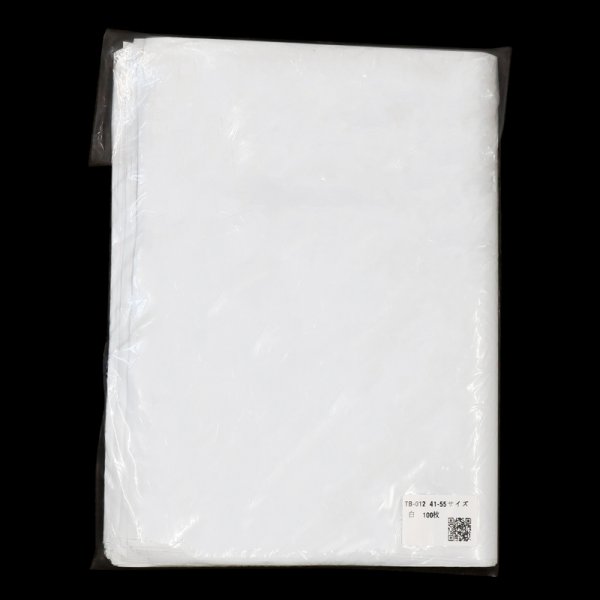 画像3: 宅配ビニール袋 41-55サイズ 白(ホワイト) 410ｘ550+40mm #60【100枚】 (3)