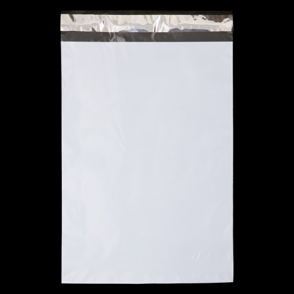 画像2: 宅配ビニール袋 15-23サイズ 白(ホワイト) 150ｘ230+40mm #60【100枚】 (2)