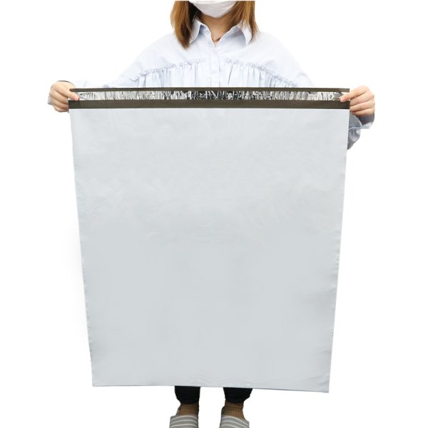 画像4: 宅配ビニール袋 70-80サイズ 白(ホワイト) 700ｘ800+50mm #60【25枚】 (4)